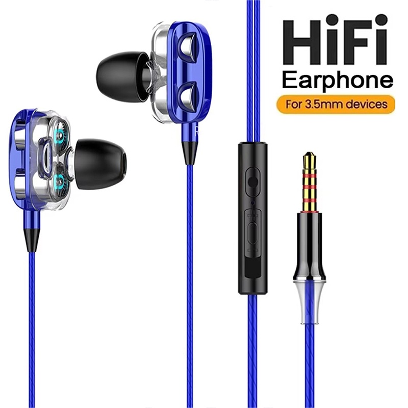 Xiaomi Gaming Accessories - ชุดหูฟังสเตอริโอแบบใส่ในหู เสียงเบสหนักแน่น สำหรับ iPhone Xiaomi Huawei