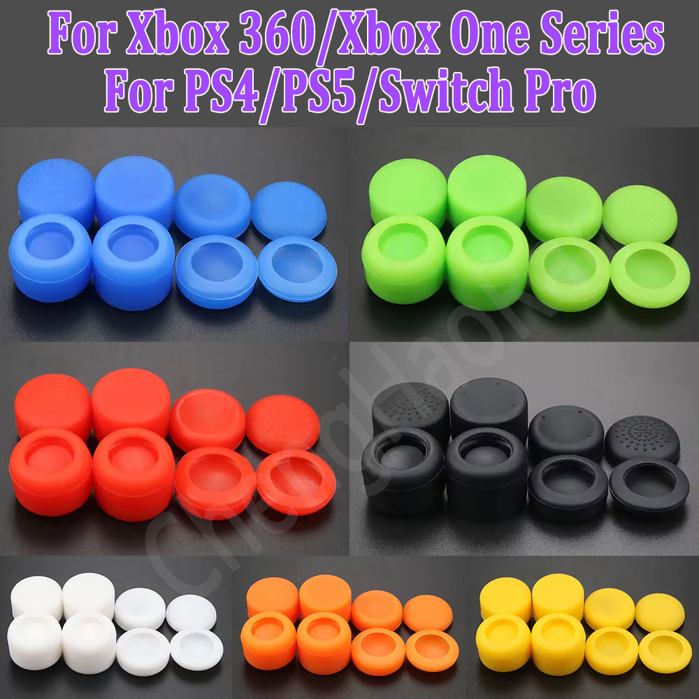 Gaming Accessories Xbox One - 1 ชุดฝาครอบจอยสติ๊กซิลิโคนสำหรับ PS5 PS4 Xbox360 อุปกรณ์เสริมสำหรับจอยสติ๊ก