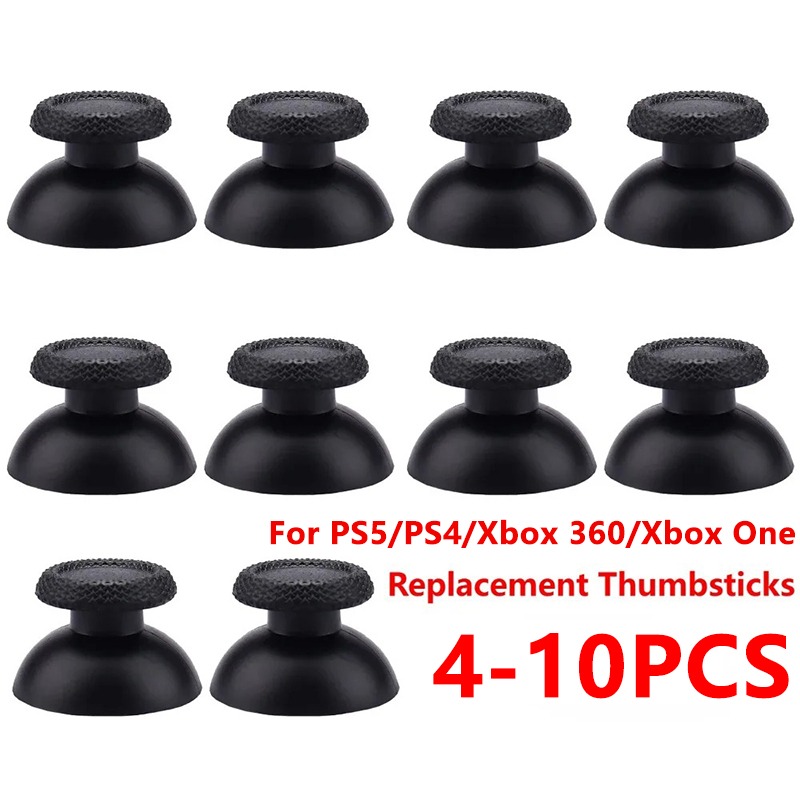 Gaming Accessories Xbox One - 4-10 ชิ้น อะไหล่ปุ่มอนาล็อกสำหรับจอยสติ๊ก PS5 PS4 คอนโทรลเลอร์