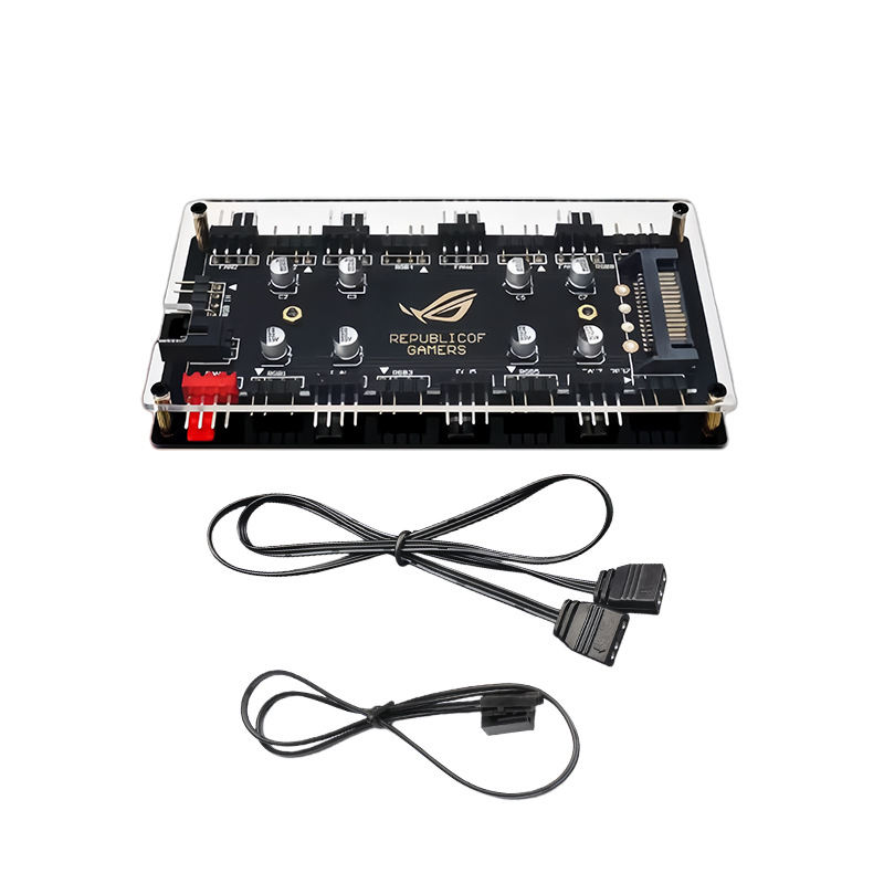 Rgb Hub Sync - ฮับพัดลม ARGB PWM 8 พอร์ต, ตัวควบคุม