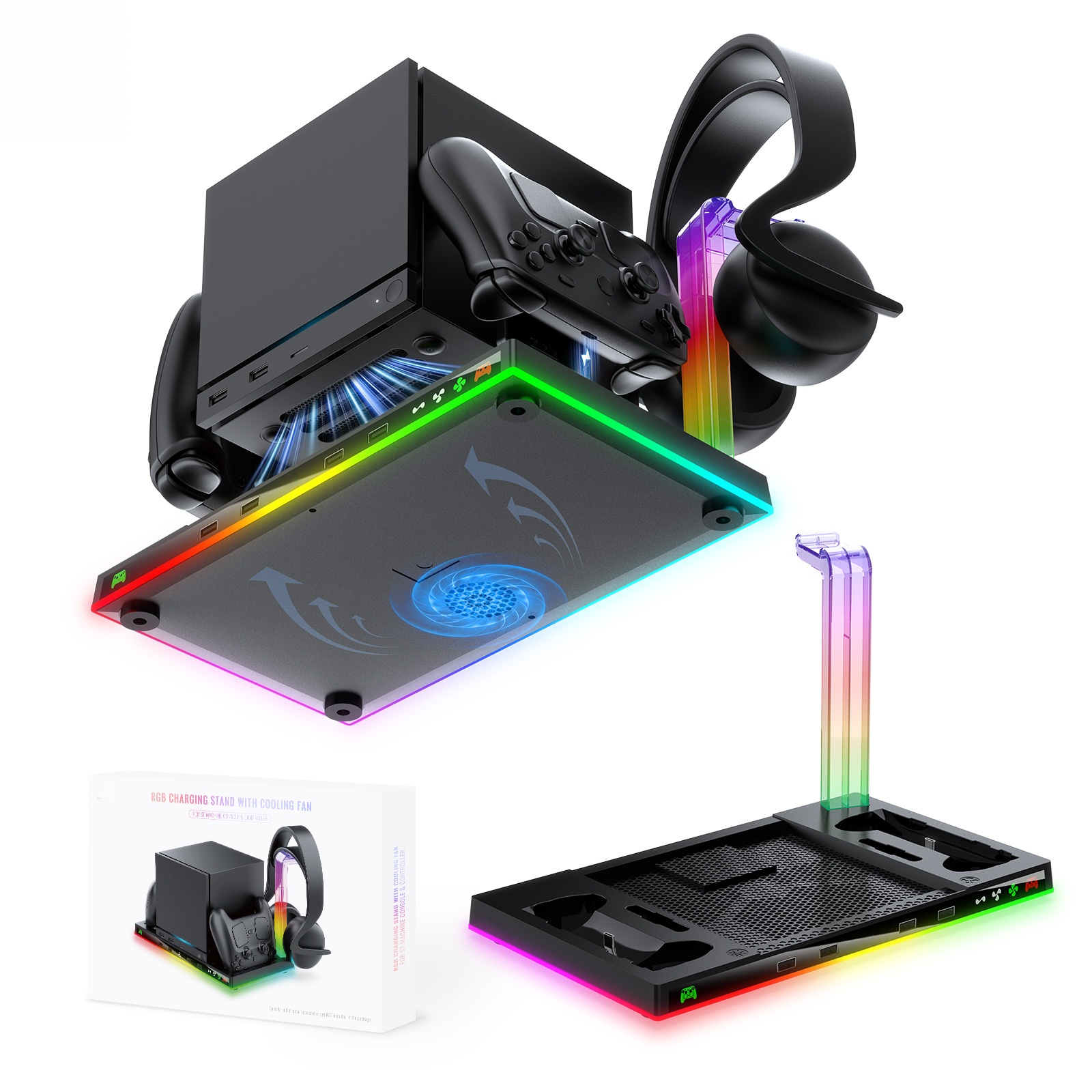แท่นชาร์จสำหรับคอนโทรลเลอร์ St - Headset Stand Rgb บทวิจารณ์และราคา