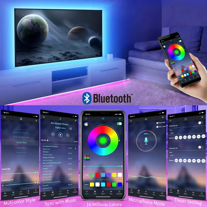 ไฟ LED แบบเส้น USB DC 5V RGB 5 - Rgb Hub Sync บทวิจารณ์และราคา
