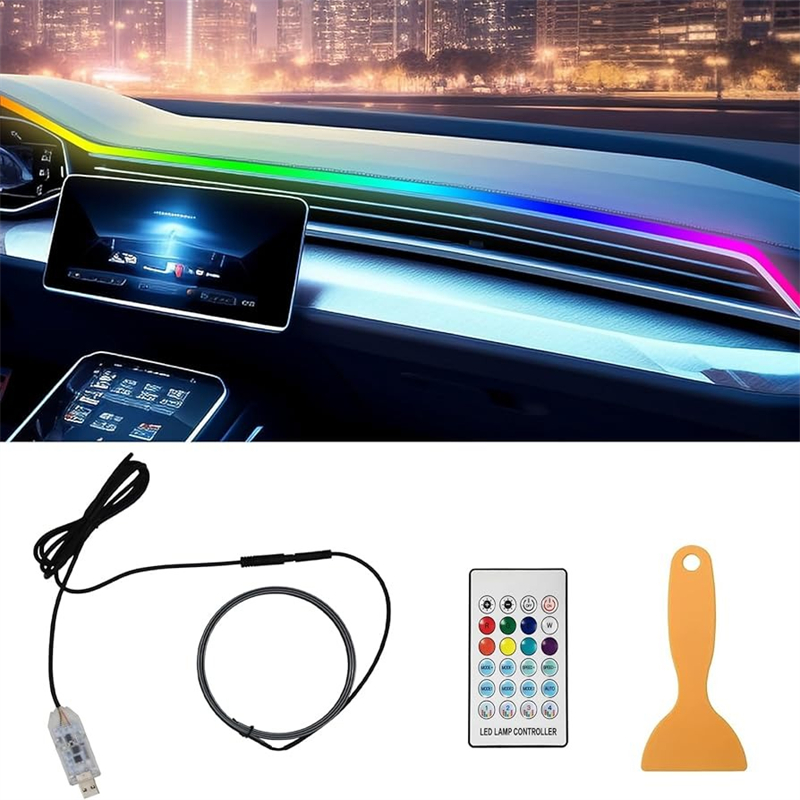 สีสัน LED ภายในรถซ่อน App รีโม - Rgb Hub Sync บทวิจารณ์และราคา